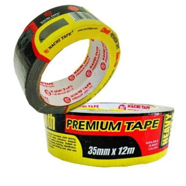 Nachi Cloth Premium Tape Black 35mm 12m